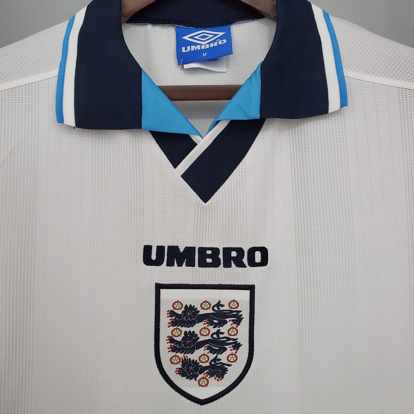 England 1996 Euros Retro Jersey Home