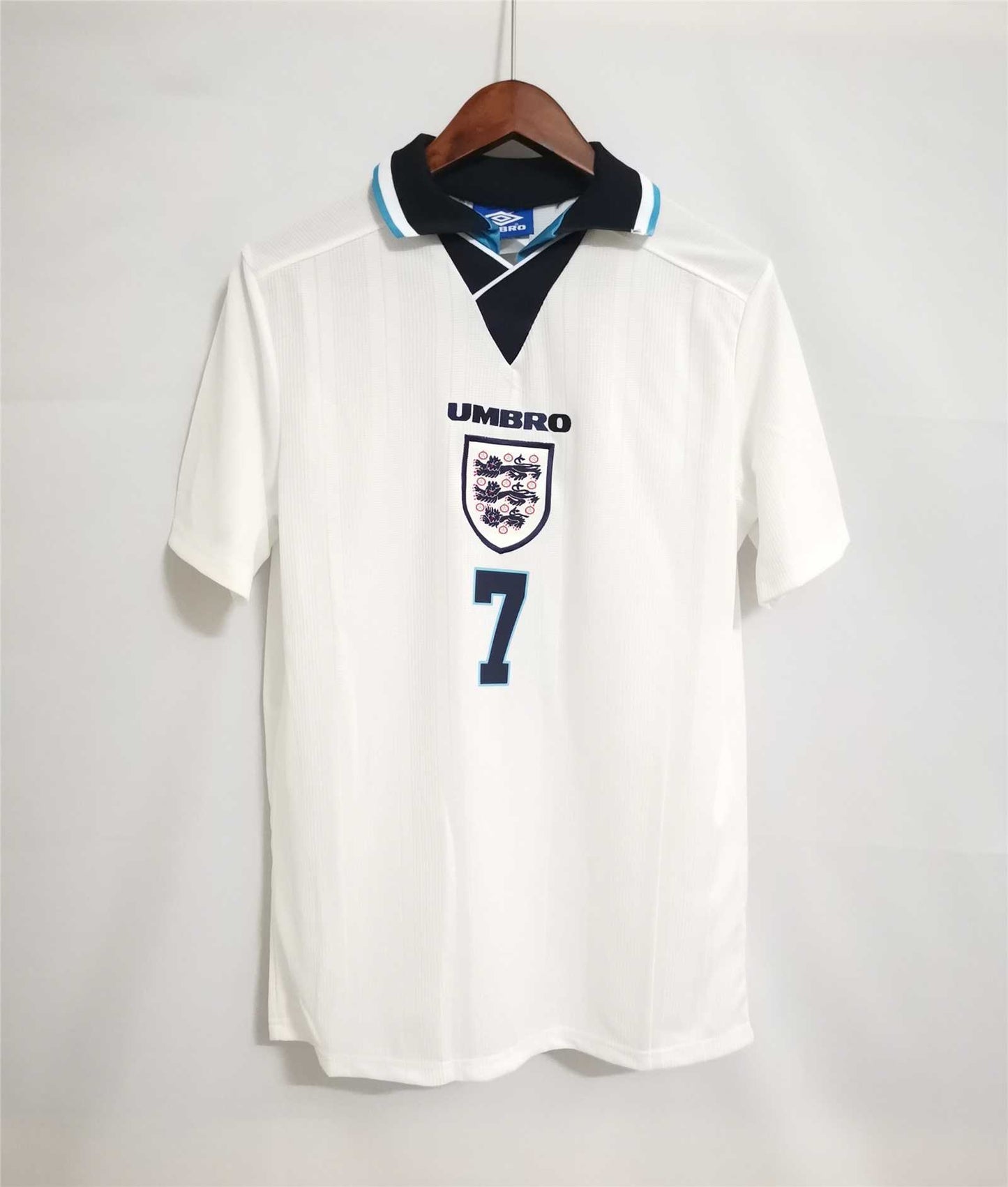 England 1996 Euros Retro Jersey Home