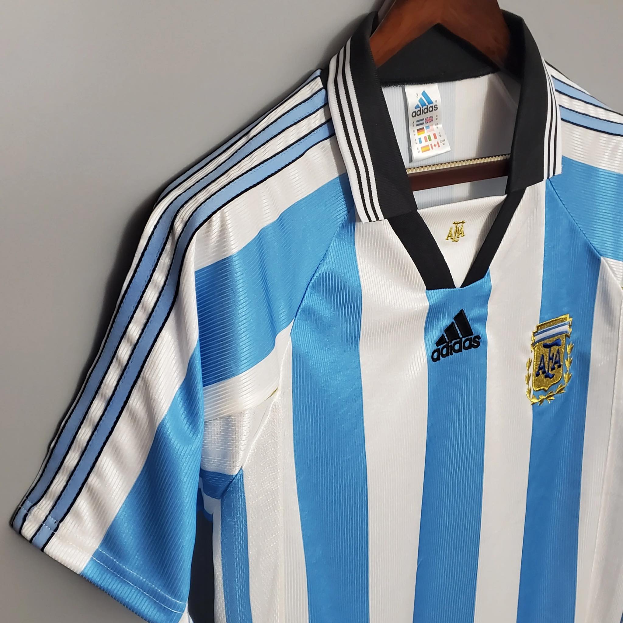 Argentina 1998 World Cup Retro Jersey Home