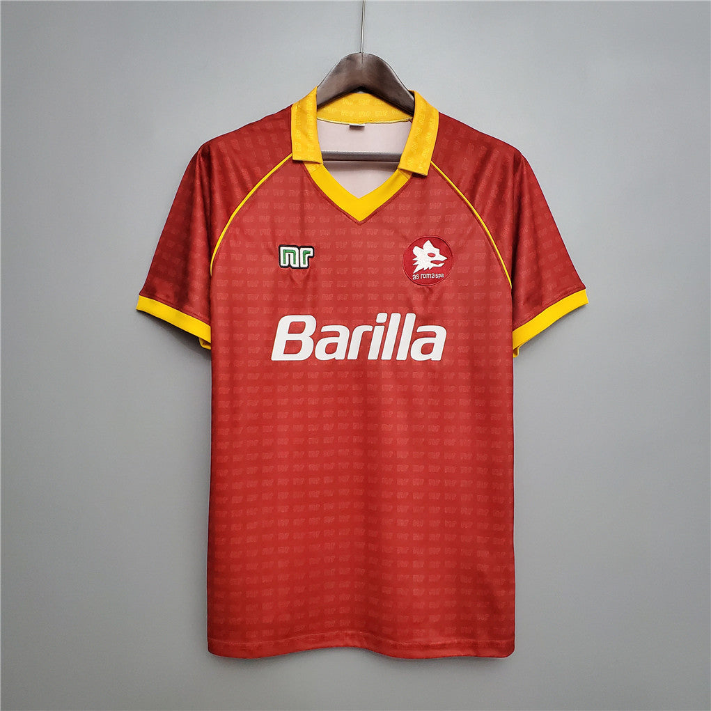 AS Roma 1990-91 Retro Home Jersey