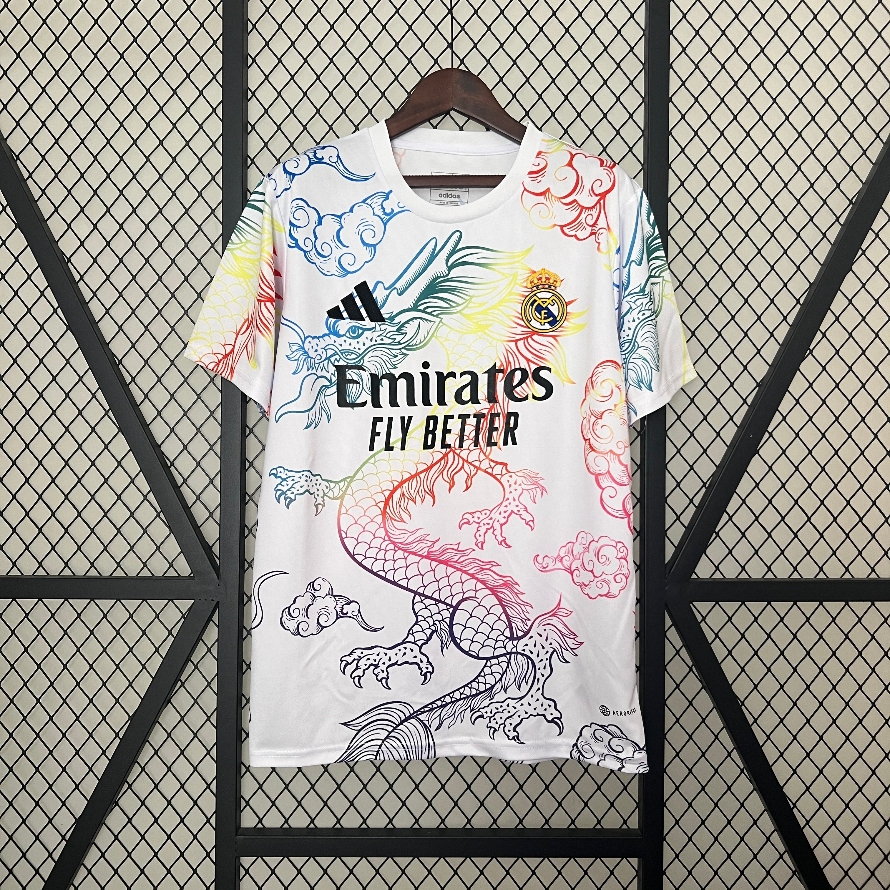 Real Madrid White Vibrant Dragon Kit