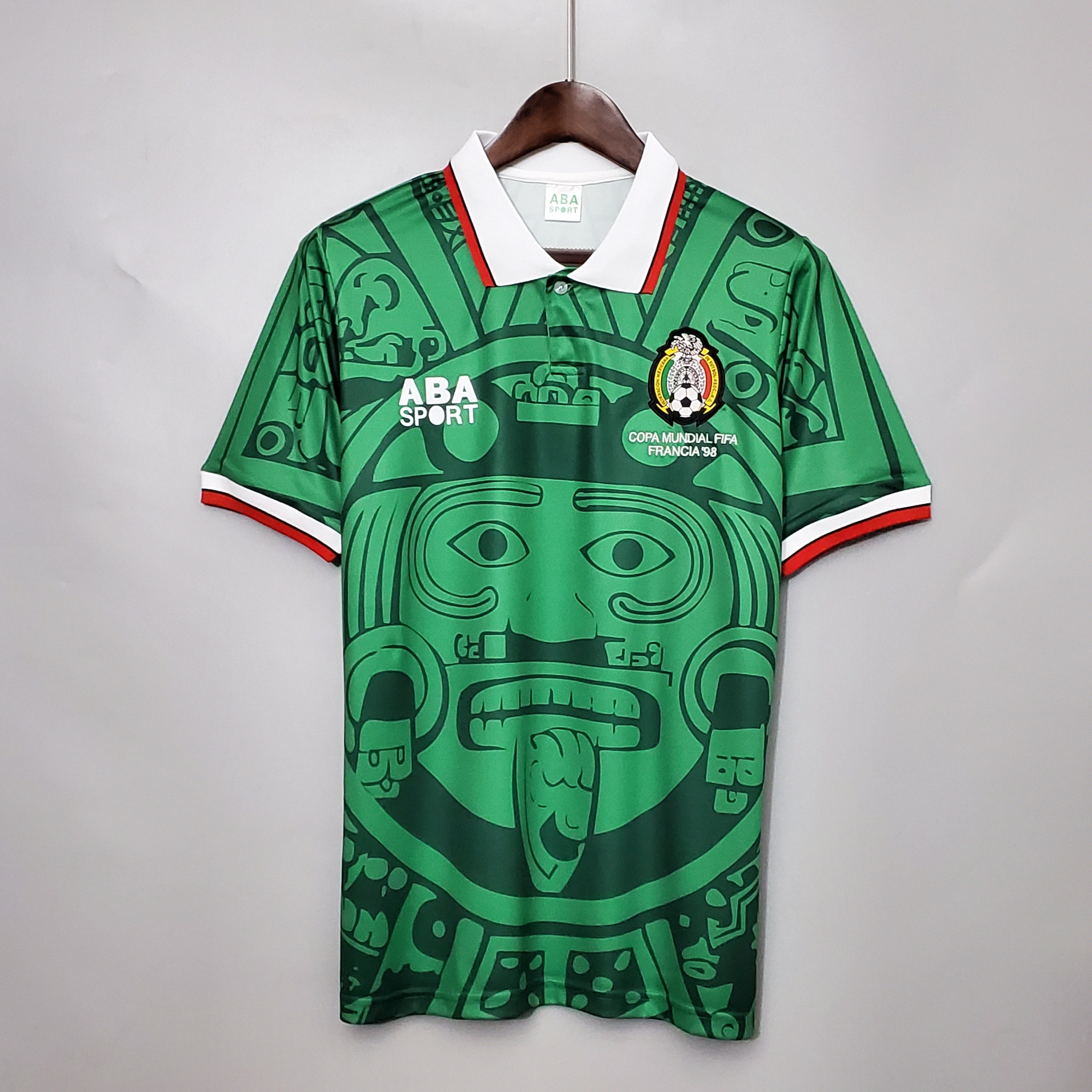 Mexico 1998 World Cup Retro Home Jersey