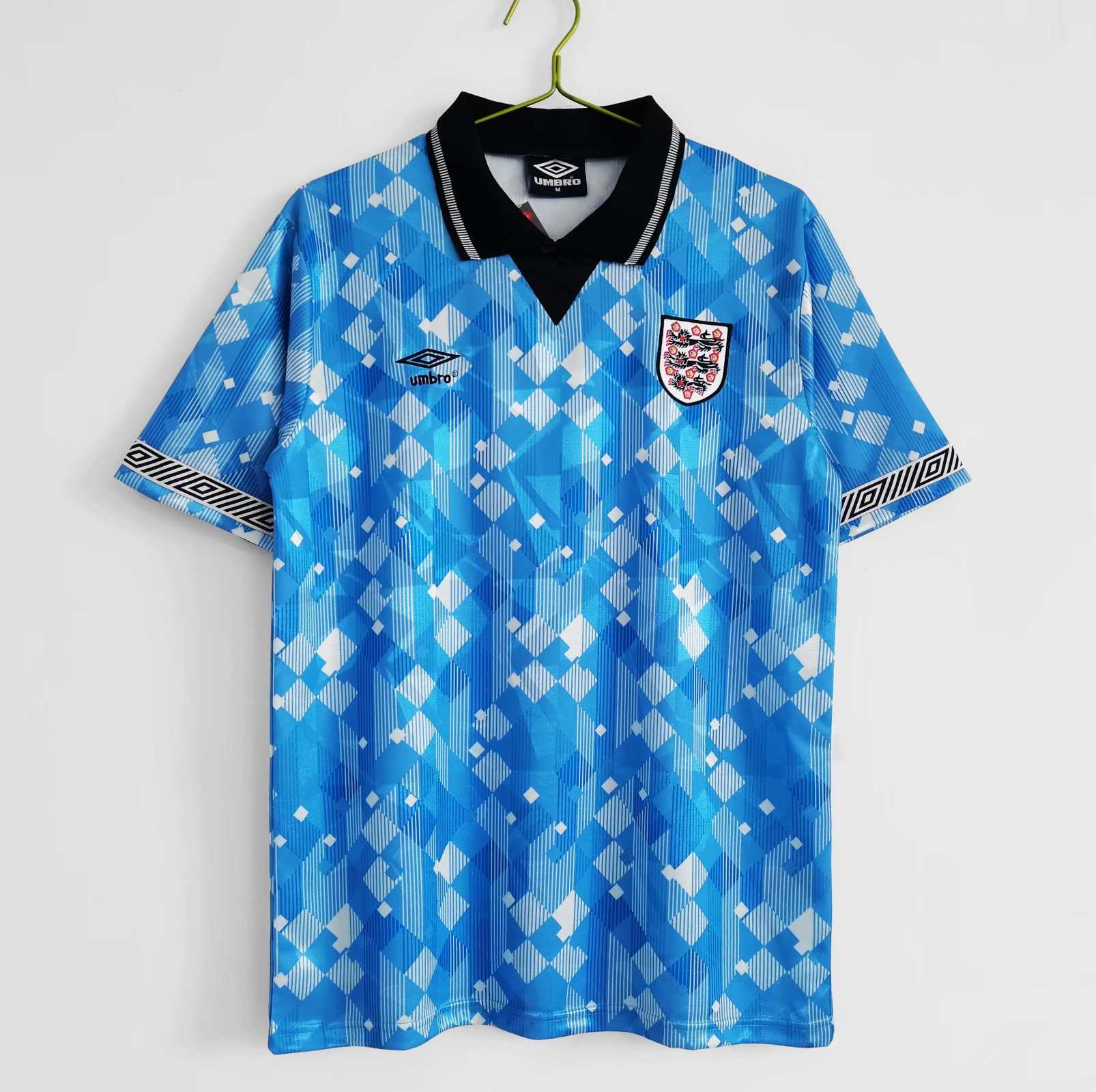 England 1990 World Cup Retro Blue Jersey
