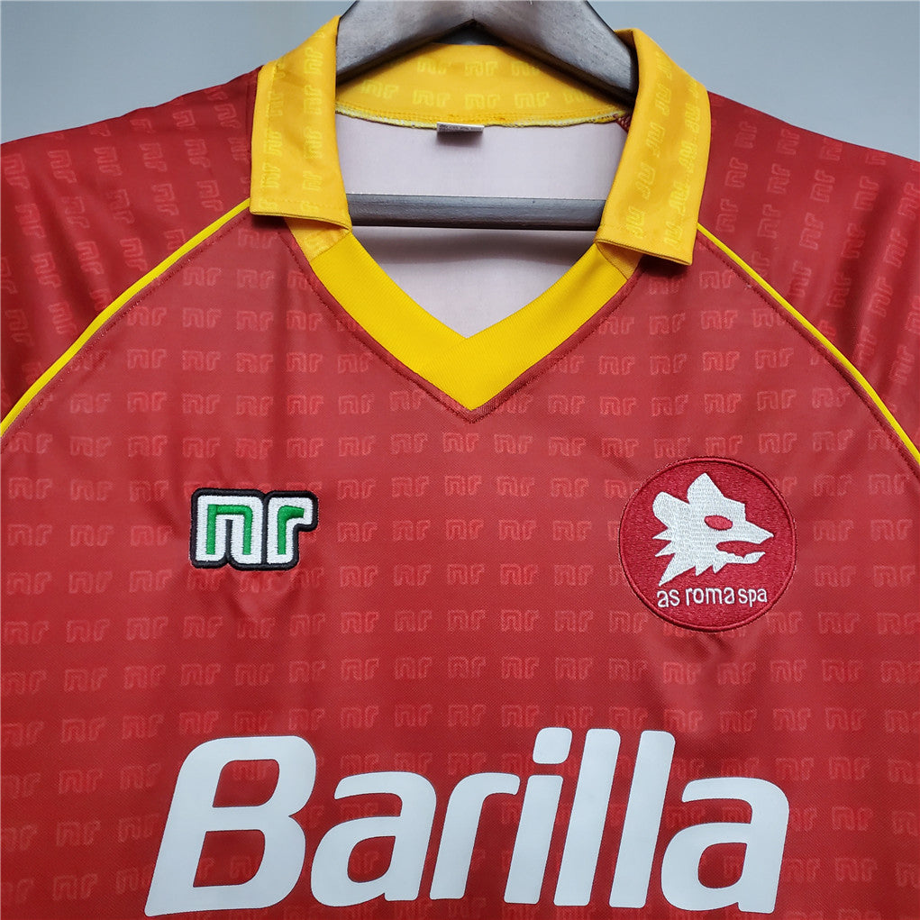 AS Roma 1990-91 Retro Home Jersey