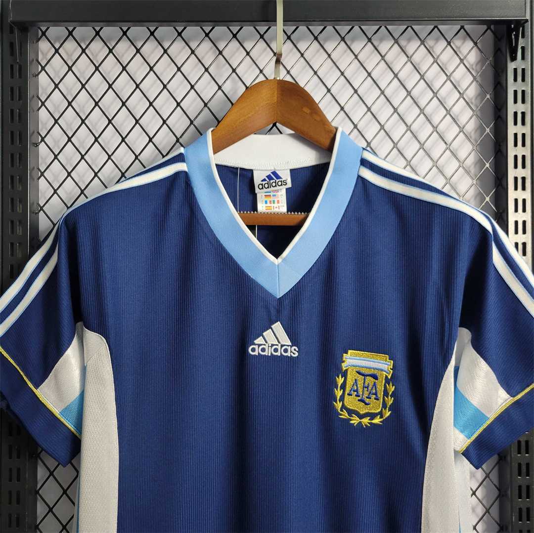 Argentina 1998 World Cup Retro Jersey Away