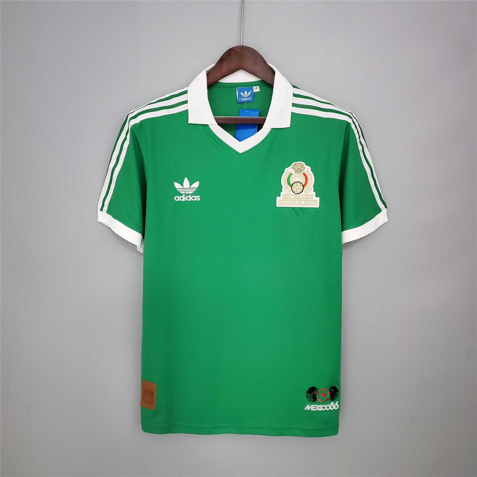 Mexico 1986 World Cup Retro Home Jersey