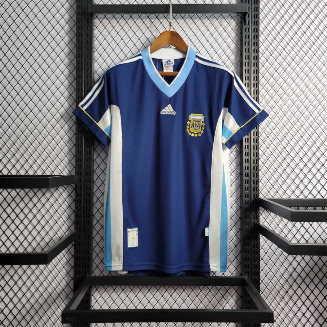 Argentina 1998 World Cup Retro Jersey Away